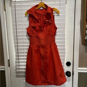 Stylish Rusty Sleeveless Dress